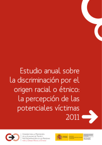 Estudio anual sobre la discriminación por el origen racial o étnico: la