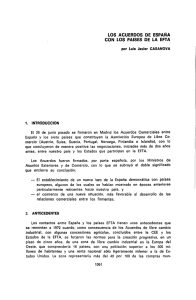 Los acuerdos de España con los países de la EFTA