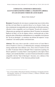 Conflicto, consenso e ideología Louis Hartz- María Cleila