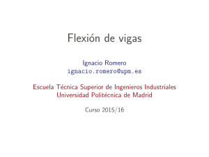 Flexión de vigas - Universidad Politécnica de Madrid