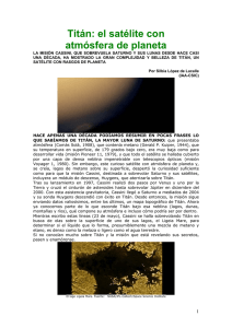 Titán: el satélite con atmósfera de planeta