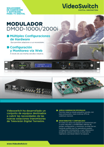 Remultiplexor + Modulador para norma ISDB-Tb