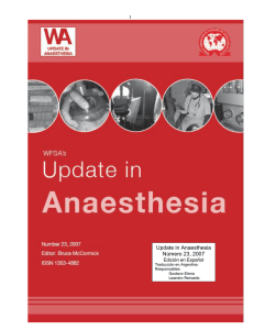 Update in Anaesthesia Número 23, 2007