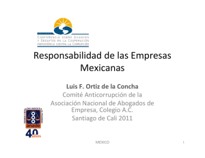 Responsabilidad de las Empresas Mexicanas
