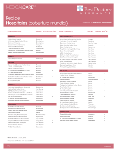 Red de Hospitales (cobertura mundial)