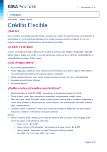 Crédito Flexible - BBVA Provincial