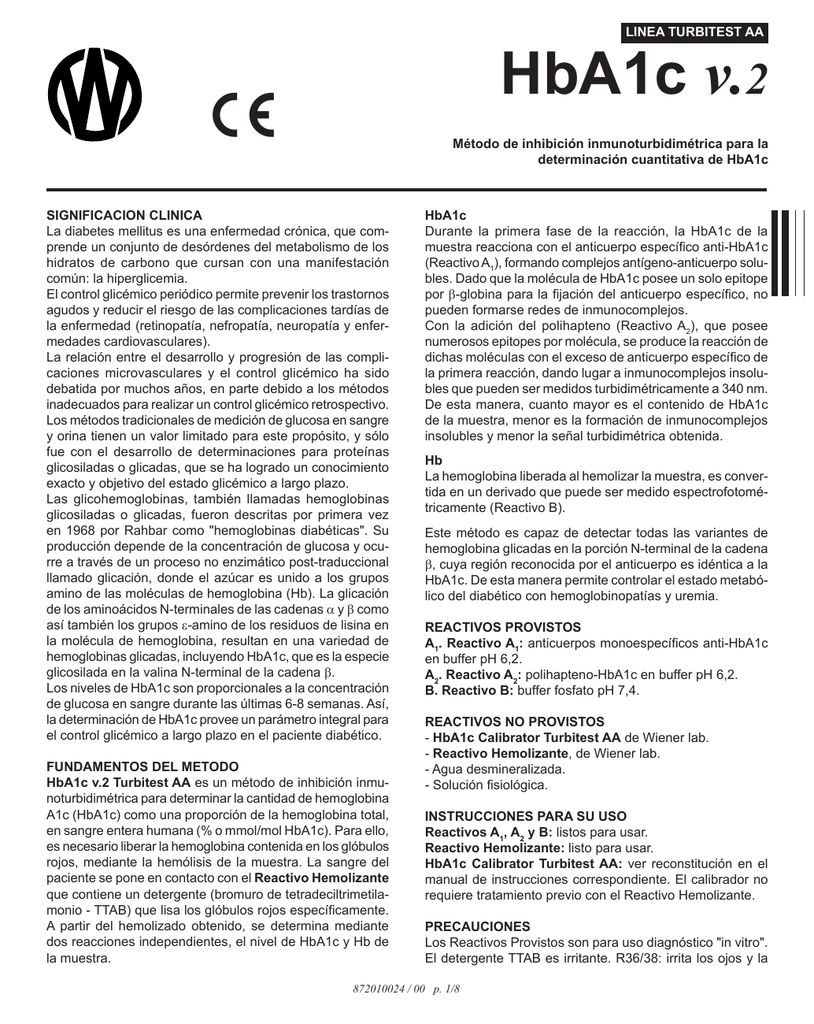 hemoglobina a1c valora el tratamiento previo a la diabetes