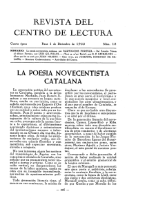 revita del centro de lectura la poesia novecentista catalana