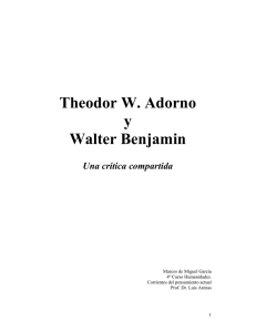 Theodor W. Adorno y Walter Benjamin