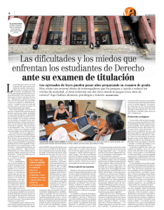 examen de titulación derecho - El Mercurio