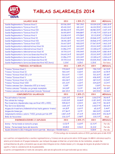 tablas salariales 2014