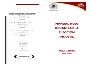 manual para organizar la elección infantil