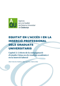 Capítol 2. L`efecte de la compaginació d`estudis i feina en els