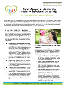 Cómo Apoyar el desarrollo social y emocional de su hijo