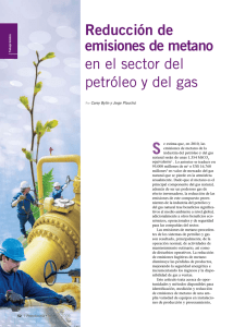 Reducción de emisiones de metano en el sector del