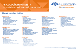 Psicología humanista - Universidad La Concordia