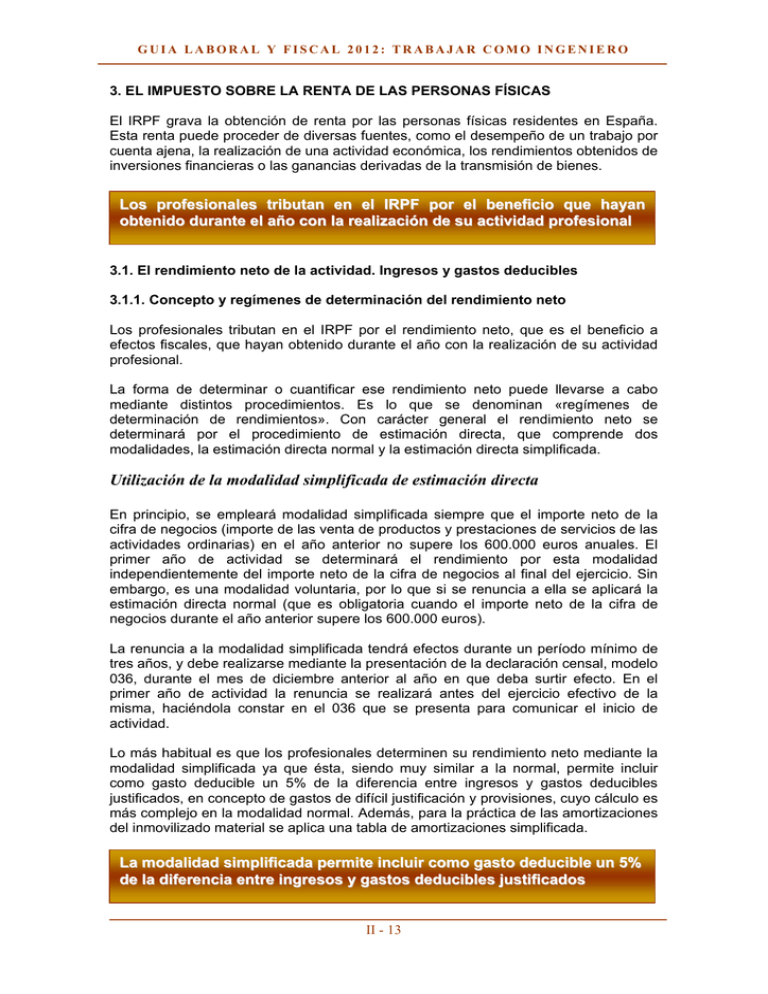 Utilización De La Modalidad Simplificada De Estimación Directa 5245