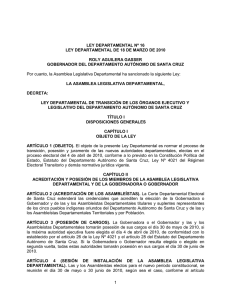 16.4 Kb - Gobierno Autónomo Departamental de Santa Cruz