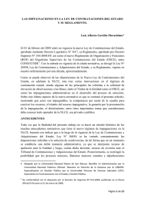 las impugnaciones en la ley de contrataciones del estado y