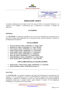 Comité de Competición - Federación de Lucha Canaria de Gran