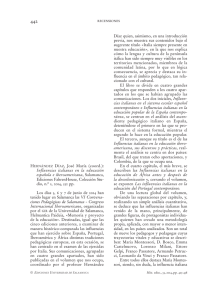 HERNÁNDEZ DÍAZ, José María (coord.): «Influencias italianas en la
