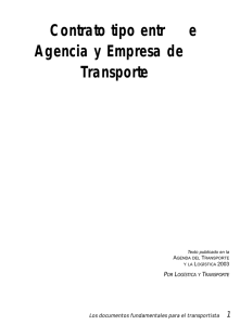 Contrato tipo entr e Agencia y Empresa de Transporte