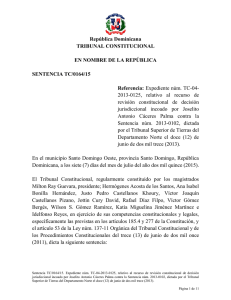 Sentencia TC 0164-15 C - Tribunal Constitucional de la