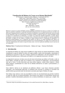 Visualización del Balance de Carga en un Sistema Distribuido1 1