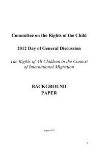Rights of All Children in the Context of International Migration
