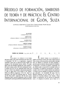 modelo de formación, simbiosis de teoría y de practica: el centro