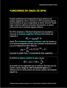 funciones de onda de spin - Dr. Luis Alberto Montero Cabrera