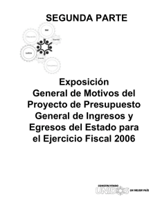 Exposici.n de Motivos del Proyecto de Presupuesto 2006_III.FH10