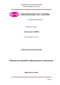 Úlceras por humedad: diferenciación y prevención