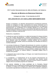 XXV Cumbre Iberoamericana de Jefes de Estado y de Gobierno I