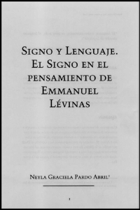 SIGNO Y LENGUAIE. EL SIGNO EN EL PENSAMIENTO DE