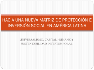 hacia una nueva matriz de protección e inversión social social