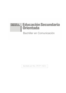 Bachiller en Comunicación - Ministerio de Educación y Deportes