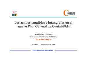 Los activos tangibles e intangibles en el nuevo Plan General de