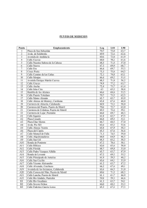 Tabla de mediciones