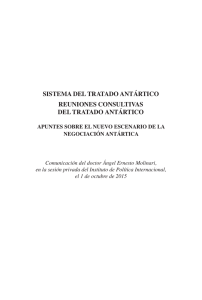 Sistema del Tratado Antático - Academia Nacional de Ciencias