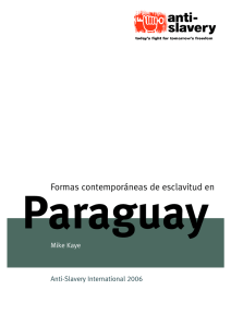 Formas Contemporáneas de Esclavitud en Paraguay - Anti
