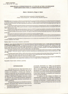 Análisis de la operatividad de la flota de altura: un indicador