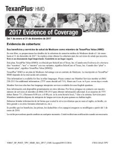 2017 Evidence of Coverage - Universal American Medicare