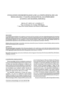 EVOLUCION GEOMORFOLOGICA DE LA CONFLUENCIA DE LOS