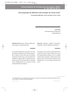 Una propuesta de definición del concepto de virtud cívica. Tena