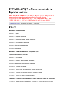 ITC MIE APQ 7.«Almacenamiento de líquidos tóxicos» (pdf ,187