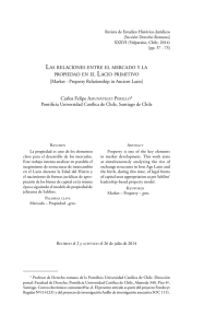 [Market - Property Relationship in Ancient Lazio] Carlos Felipe