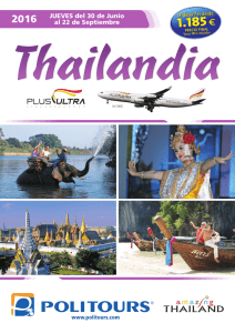 THAILANDIA 2016 con Plus Ultra