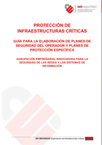 PROTECCIÓN DE INFRAESTRUCTURAS CRÍTICAS