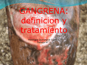GANGRENA: definicion y tratamiento